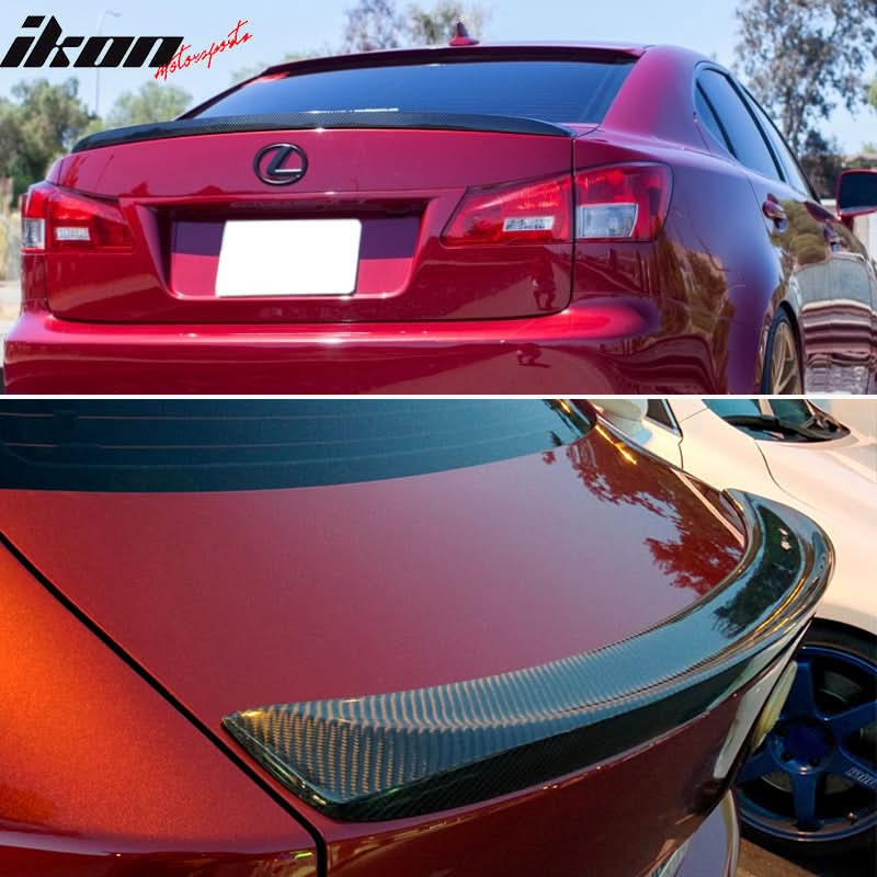 2006-2013 Lexus IS250 IS350 Sedan ISF Sport Carbon Fiber Trunk Spoiler