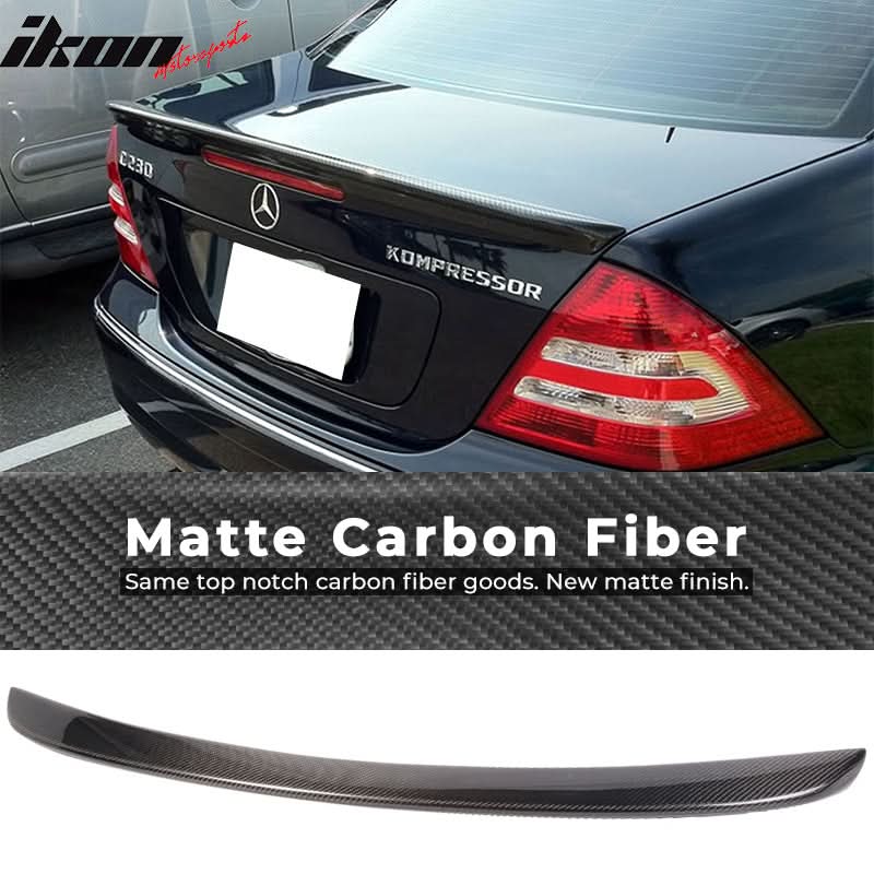 2001-2007 Mercedes Benz C-Class W203 AMG Carbon Fiber CF Trunk Spoiler