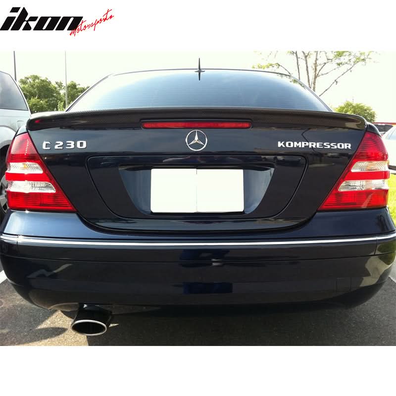 2001-2007 Mercedes Benz C-Class W203 AMG Carbon Fiber CF Trunk Spoiler