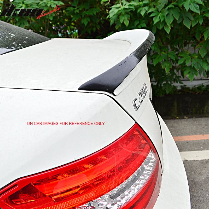 2008-2014 Benz C Class W204 Sedan Ikon 2 Style Carbon CF Trunk Spoiler