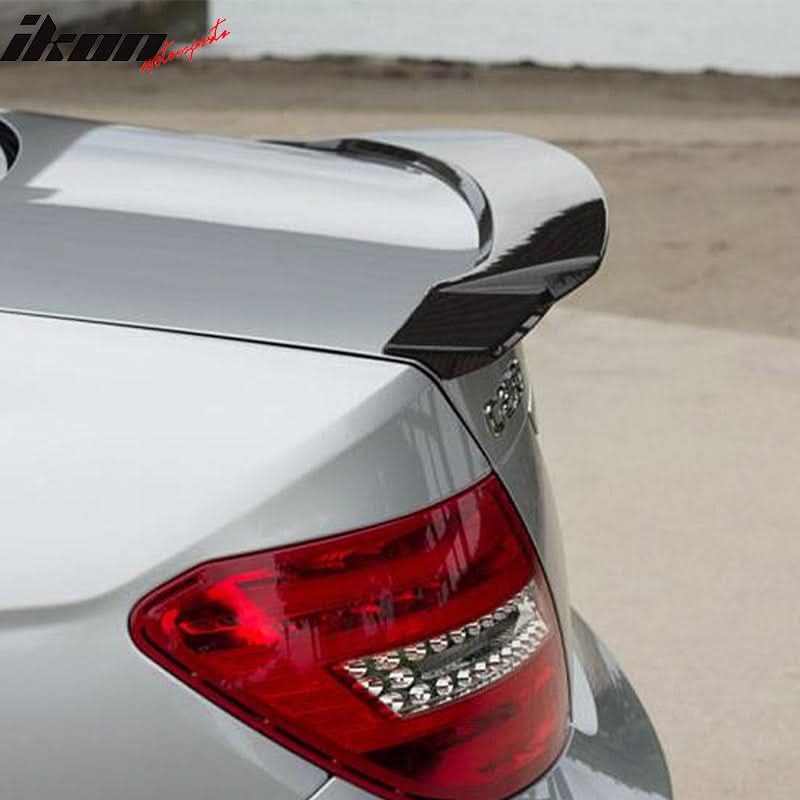 2008-2014 Benz C-Class W204 Sedan V Style Carbon Fiber Trunk Spoiler