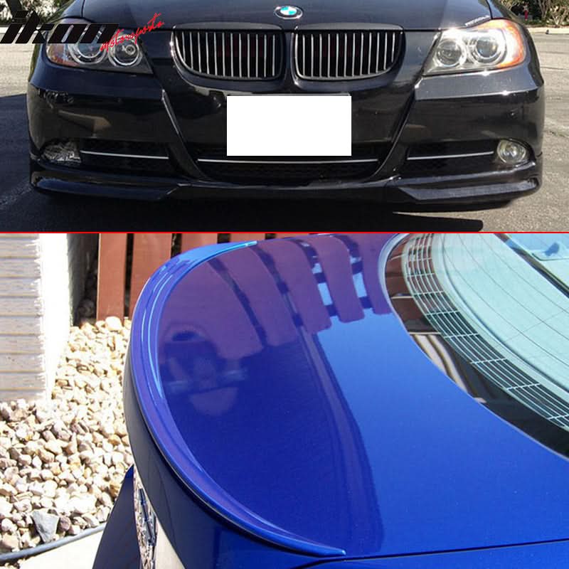 Fits 06-08 E90 M3 Trunk Spoiler & Front Splitter #475 Black Sapphire