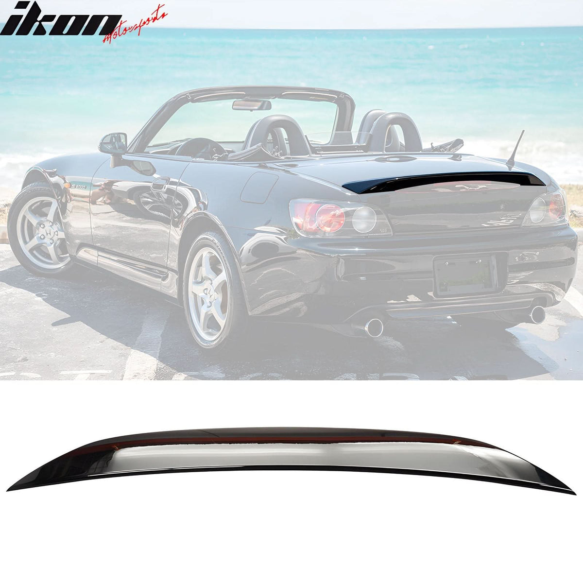 Fits 2006-2009 S2000 AP2 Trunk Spoiler OEM Deep Burgundy Metallic # YR