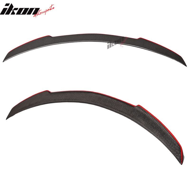 2015-2021 Benz W205 C Class Sedan Carbon Fiber Red Line Trunk Spoiler