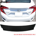 2016-2021 Honda Civic 10th 4Dr Ikon Style Carbon Fiber Trunk Spoiler