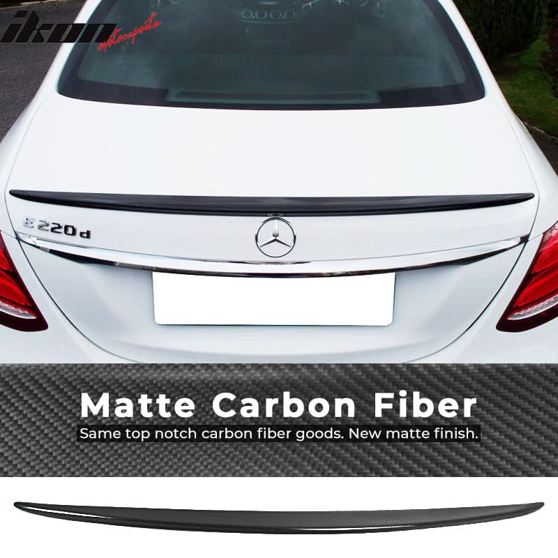 2017-2021 Benz E Class W213 Sedan 4Dr Carbon Fiber CF Trunk Spoiler