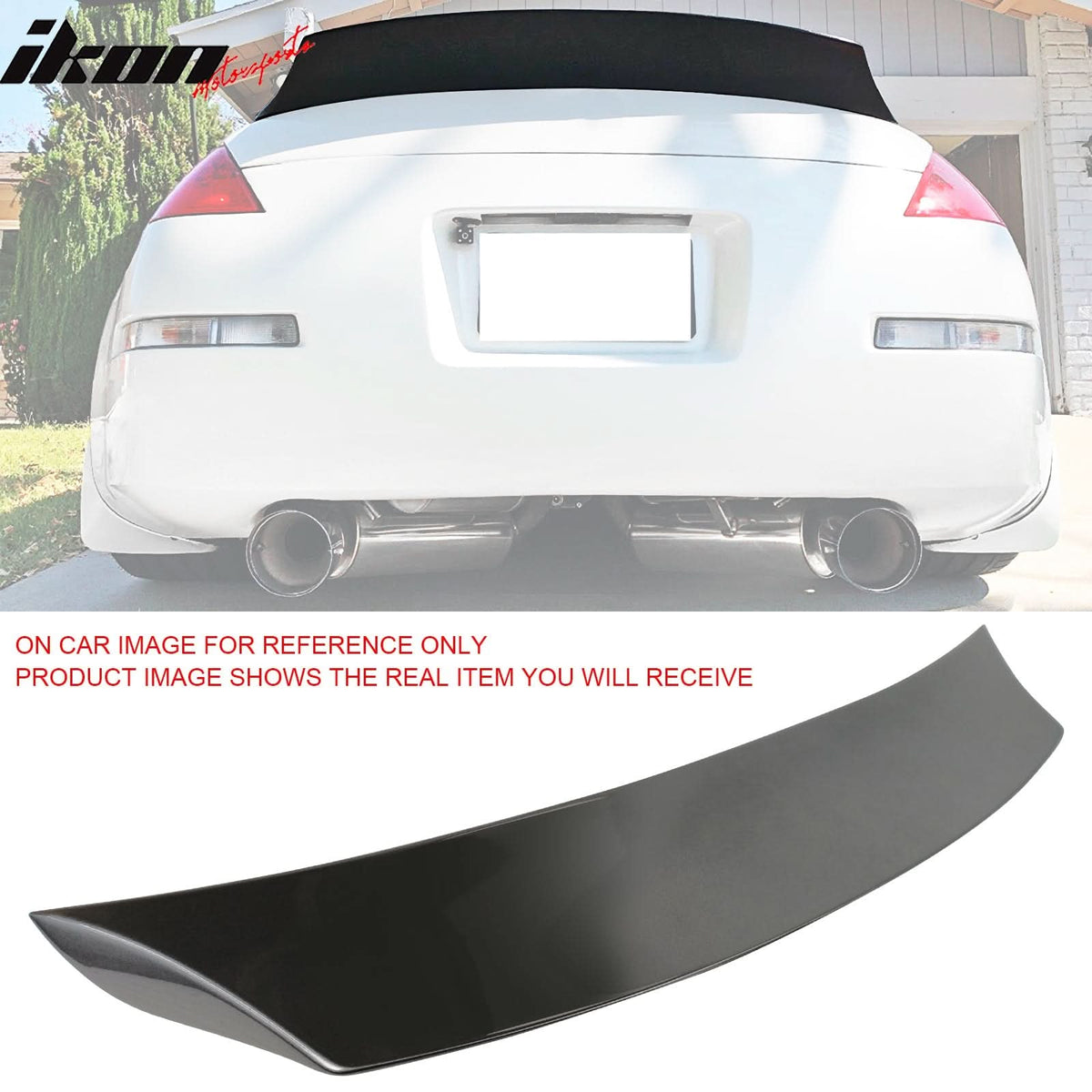 2003-2009 Nissan 350Z Z33 V Style Rear Trunk Spoiler Wing Tail Lip ABS