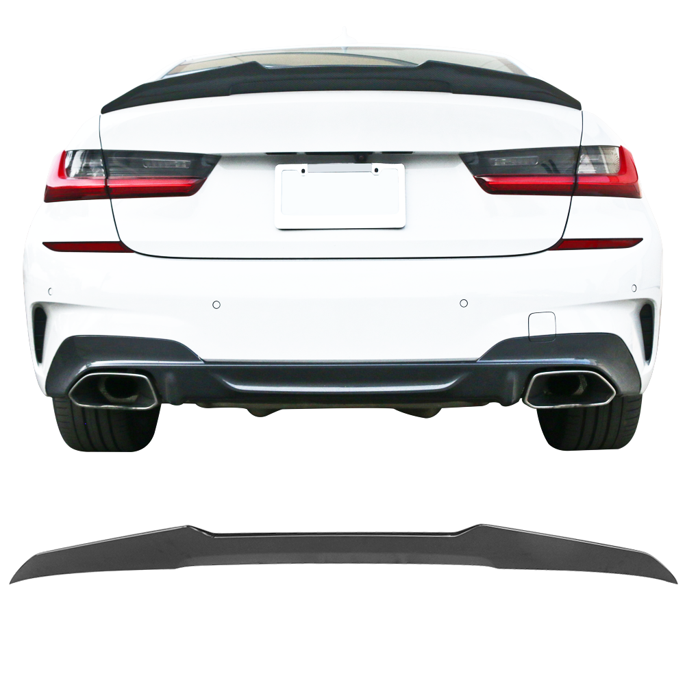 2019-2023 BMW G20 Sedan 4 Door V Style Rear Trunk Spoiler Wing ABS