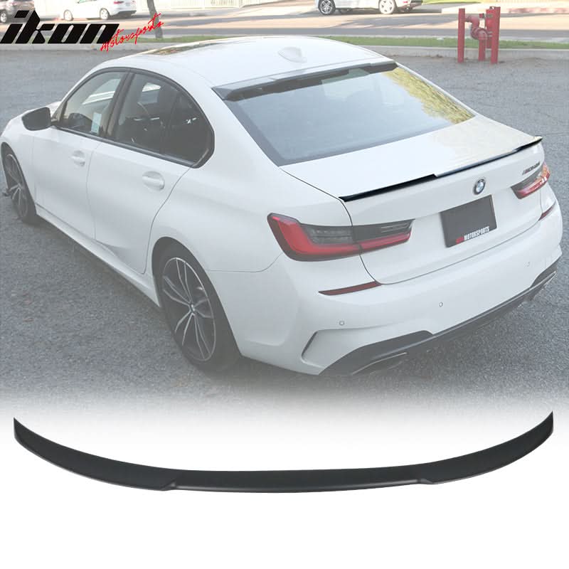 2019-2023 BMW G20 Sedan 4 Door Ikon V Type Trunk Spoiler Wing Lip ABS