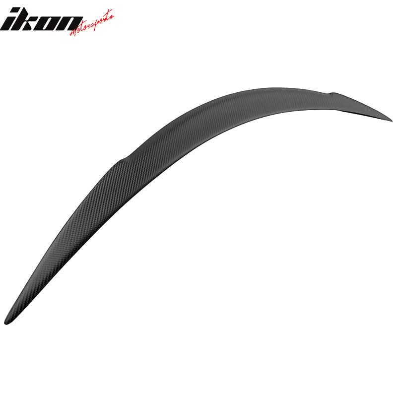 2012-2025 Tesla Model S Trunk Spoiler V Style Matte Carbon Fiber Wing