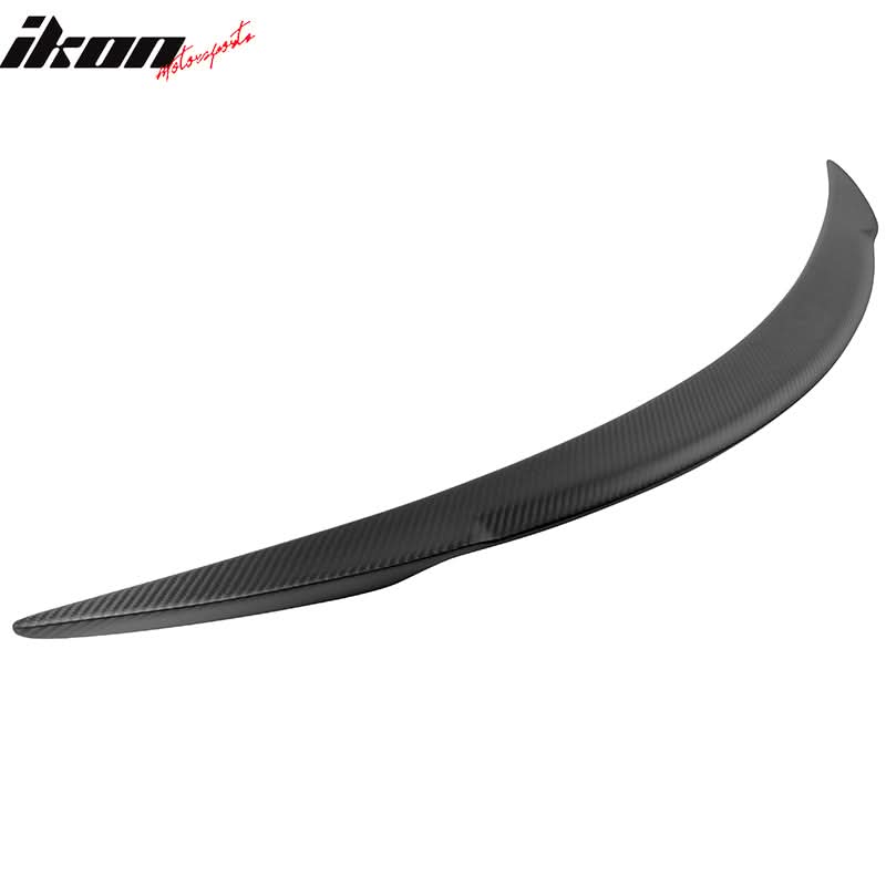 2012-2025 Tesla Model S Trunk Spoiler V Style Matte Carbon Fiber Wing