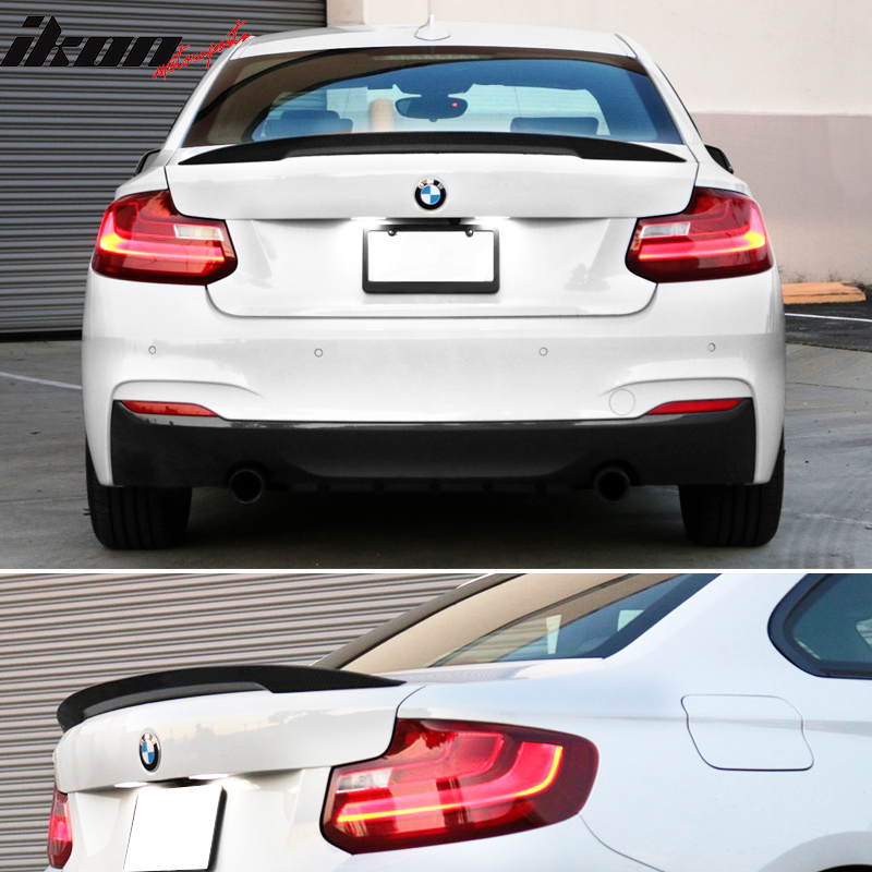 2014-2021Â BMW F22 High Kick P Style Trunk Spoiler Wing Unpainted ABS
