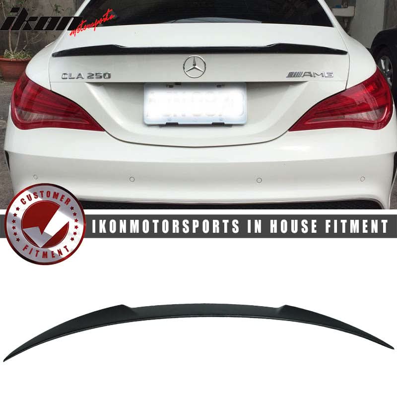 2013-2018 Mercedes Benz W117 CLA Class Sedan V Style Trunk Spoiler ABS