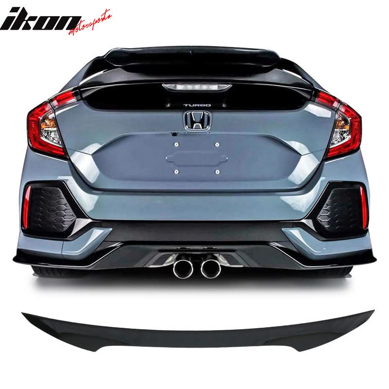 2017-2021 Honda Civic 5Dr Hatchback V Style Trunk Spoiler ABS