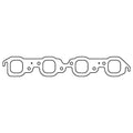 Cometic Gasket Cometic Chevrolet Mark-IV GM Gen-V/VI Big Block V8 .043in Copper Exhaust Manifold Gasket C5897C