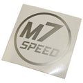 M7 Speed Circle Silver Monochromatic decal-3 1/2"