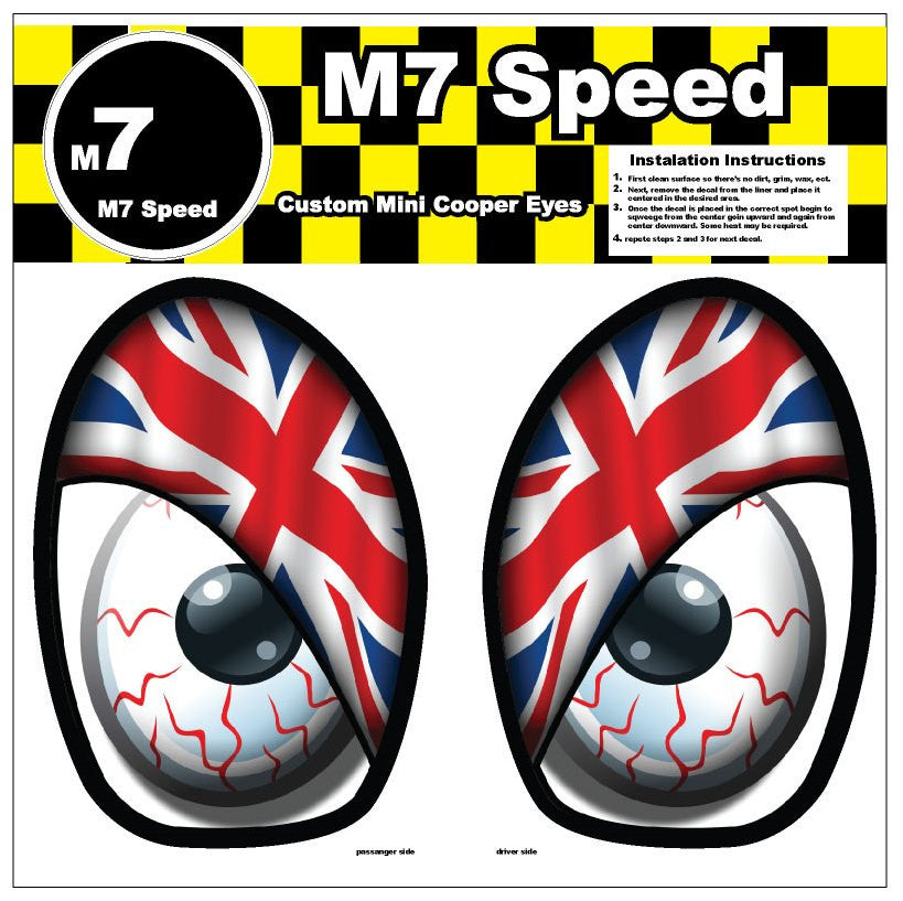 M7 Eye Decal Set (R50-R53)-Union Jack-Color