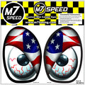 M7 Eye Decal Set (R50-R53)-American Flag | Color