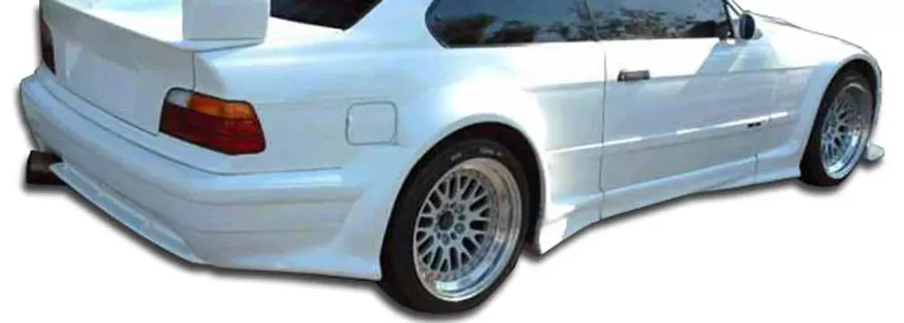 Duraflex GT500 Wide Body Rear Bumper Cover Compatible With 1992-1998 BMW 3 Series - 3 Piece