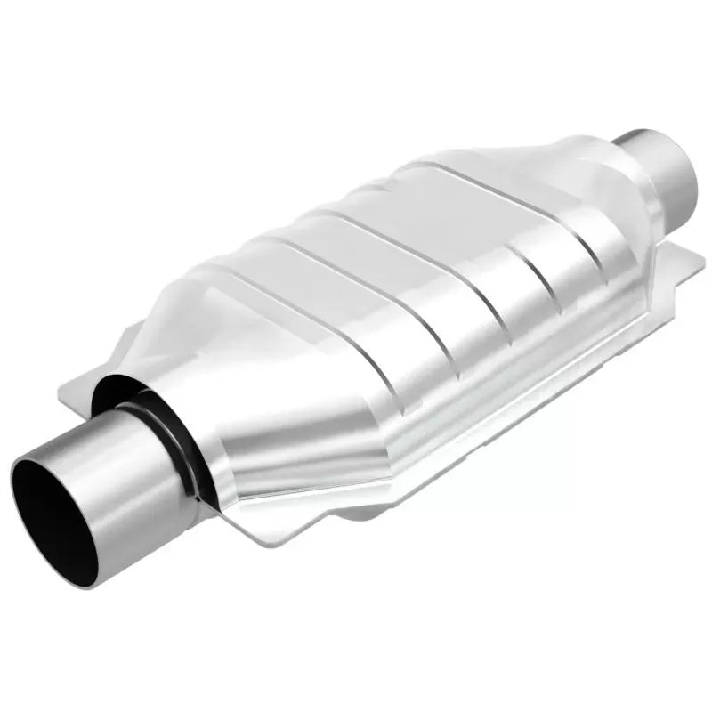 MagnaFlow Standard Grade Universal Catalytic Converter 2.5in, Stainless Steel, Fits Various Models