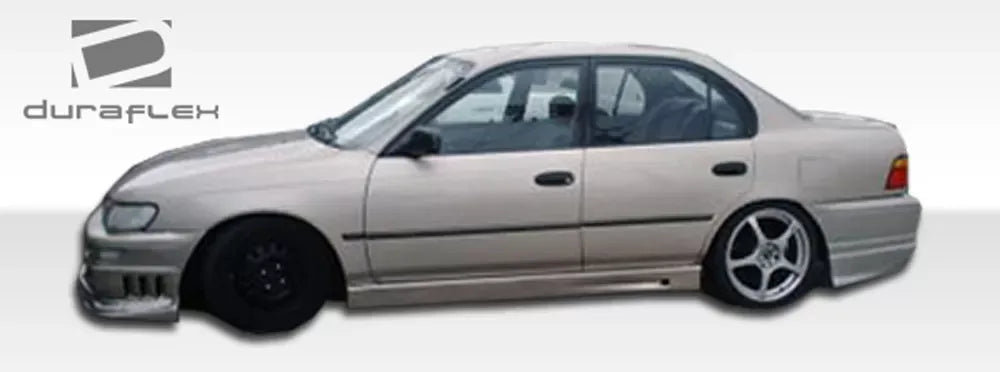 Duraflex Bomber Front Bumper Cover Compatible With 1993-1997 Toyota Corolla - 1 Piece