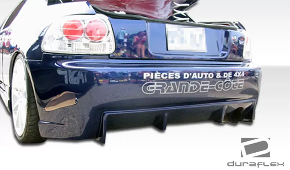Duraflex Buddy Rear Bumper Cover Compatible With 1993-1997 Honda Del Sol - 1 Piece