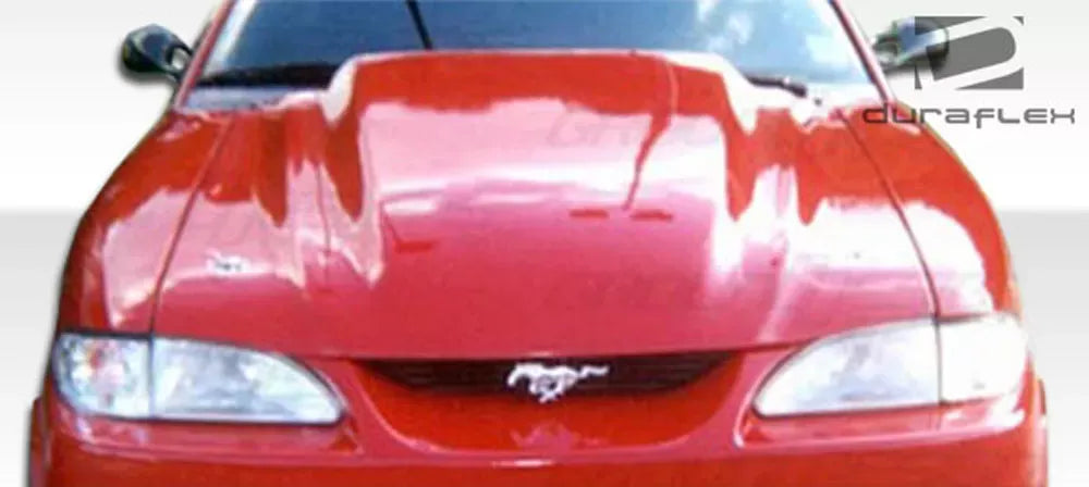 Duraflex Cowl Hood Compatible With 1994-1998 Ford Mustang - 1 Piece
