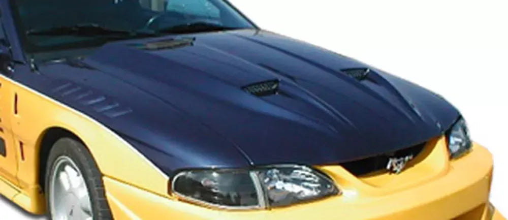 Duraflex Mach 1 Hood Compatible With 1994-1998 Ford Mustang - 1 Piece