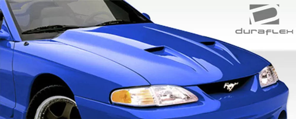 Duraflex Mach 1 Hood Compatible With 1994-1998 Ford Mustang - 1 Piece