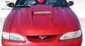 Duraflex Spyder 3 Hood Compatible With 1994-1998 Ford Mustang - 1 Piece