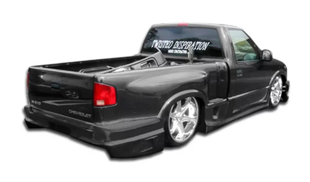Duraflex Drifter Rear Bumper Cover Compatible With 1994-2004 Chevrolet S-10 Step Side - 1 Piece
