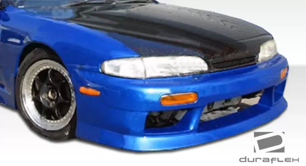Duraflex V-Speed Front Bumper Cover Compatible With 1995-1996 Nissan 240SX - 1 Piece