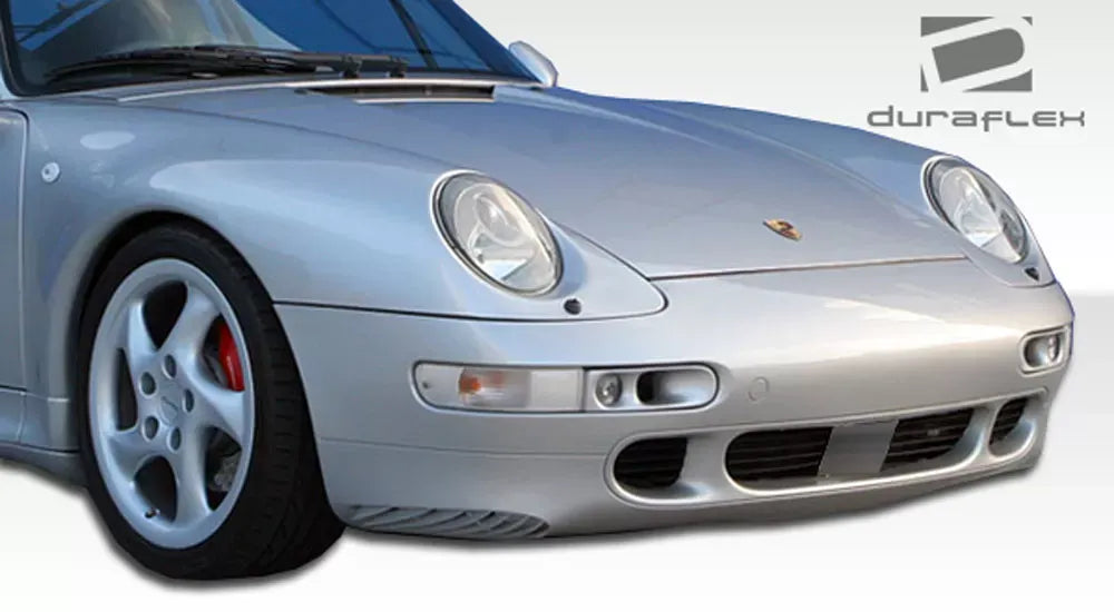 Duraflex Turbo Look Front Bumper Cover Compatible With 1995-1998 Porsche 993 - 1 Piece