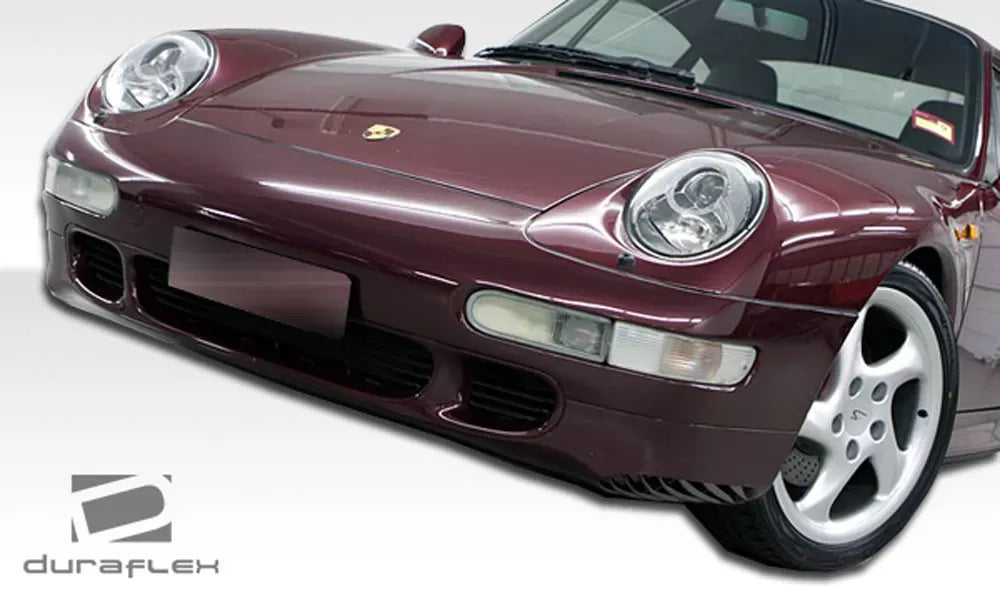 Duraflex Turbo Look Front Bumper Cover Compatible With 1995-1998 Porsche 993 - 1 Piece