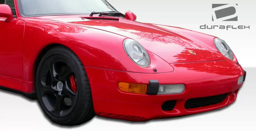 Duraflex Turbo Look Front Bumper Cover Compatible With 1995-1998 Porsche 993 - 1 Piece