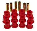 Prothane 74-77 Jeep Cherokee Front Spring & Shackle Bushings (w/ 1.25in OD Main Eye) - Red