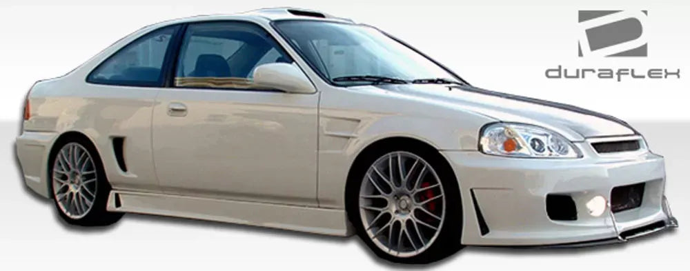 Duraflex B-2 Front Bumper Cover Compatible With 1999-2000 Honda Civic - 1 Piece
