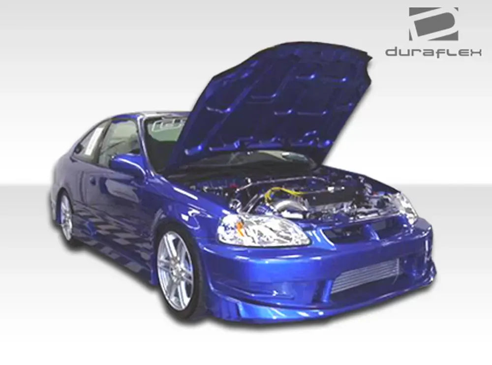 Duraflex Bomber Side Skirts Compatible With 1996-2000 Honda Civic - 2 Piece