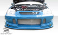 Duraflex Buddy Front Bumper Cover Compatible With 1996-1998 Honda Civic - 1 Piece