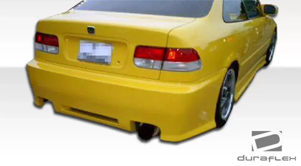 Duraflex Spyder Rear Bumper Cover Compatible With 1996-2000 Honda Civic - 1 Piece