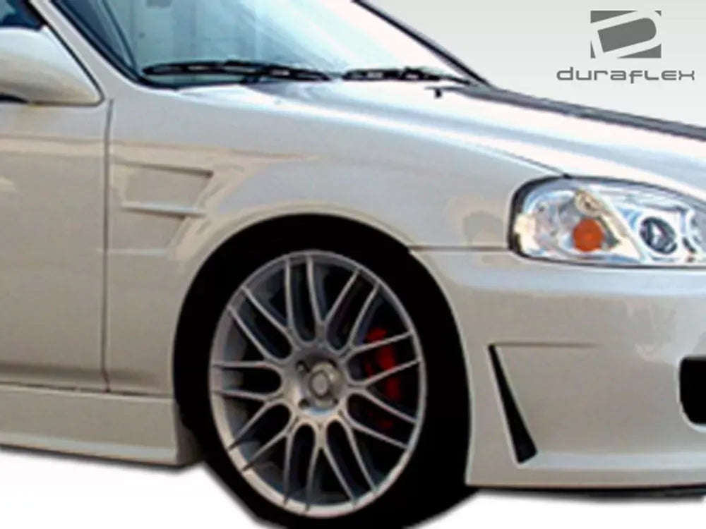 Duraflex X-2 Fender Compatible With 1996-1998 Honda Civic - 2 Piece