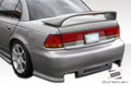 Duraflex Spyder Rear Bumper Cover Compatible With 1996-2002 Saturn SL - 1 Piece