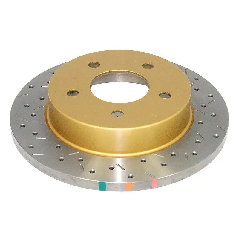 DBA Rear Cross Drilled & Slotted 4000 XS HD Series Rotor Ford Mustang 94-04