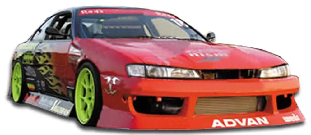 Duraflex V-Speed Front Bumper Cover Compatible With 1997-1998 Nissan 240SX - 1 Piece