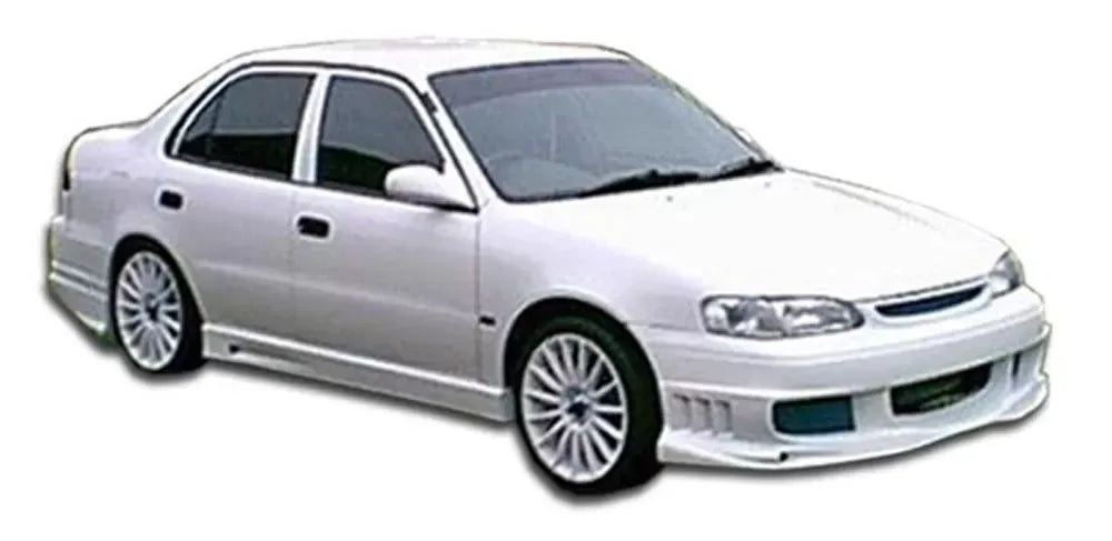 Duraflex Bomber Front Bumper Cover Compatible With 1998-2000 Toyota Corolla - 1 Piece