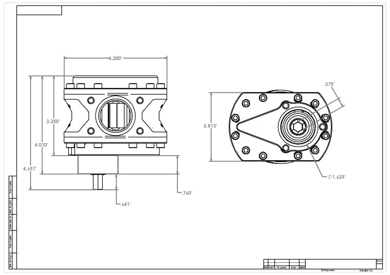Aeromotive Spur Gear Fuel Pump - 7/16in Hex - .775 Gear - 16.5gpm 11153