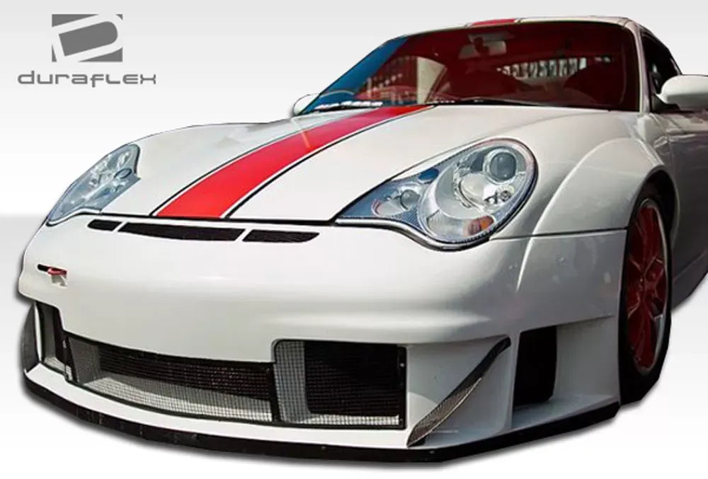 Duraflex GT3 RSR Wide Body Front Fenders Compatible With 2002-2004 Porsche 996 - 2 Piece
