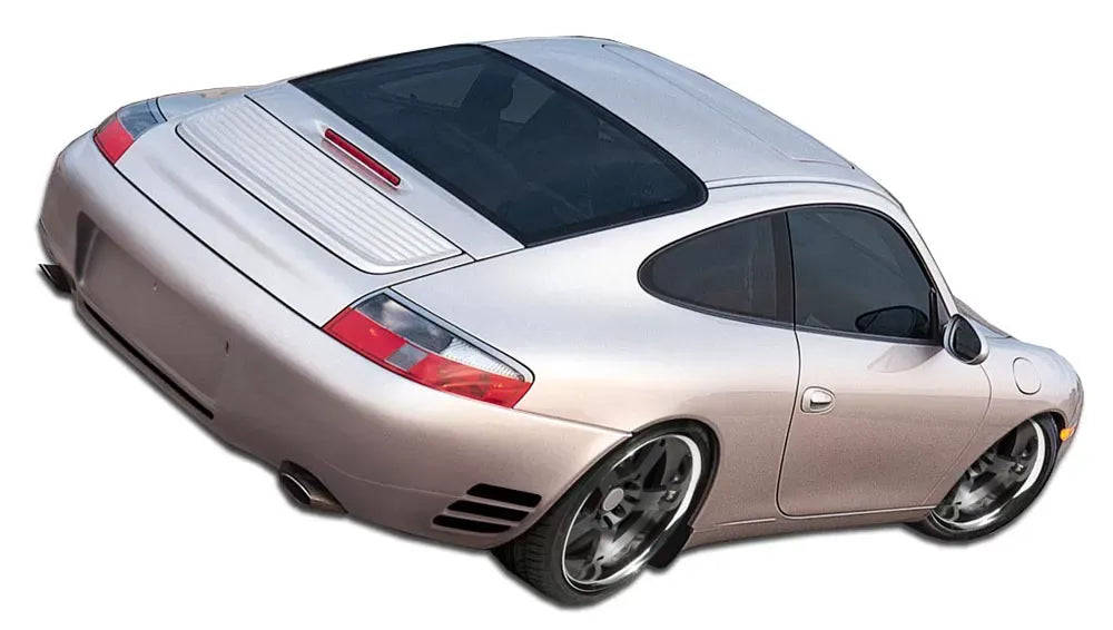 Duraflex Turbo Look Rear Bumper Cover Compatible With 1999-2004 Porsche 996 - 1 Piece