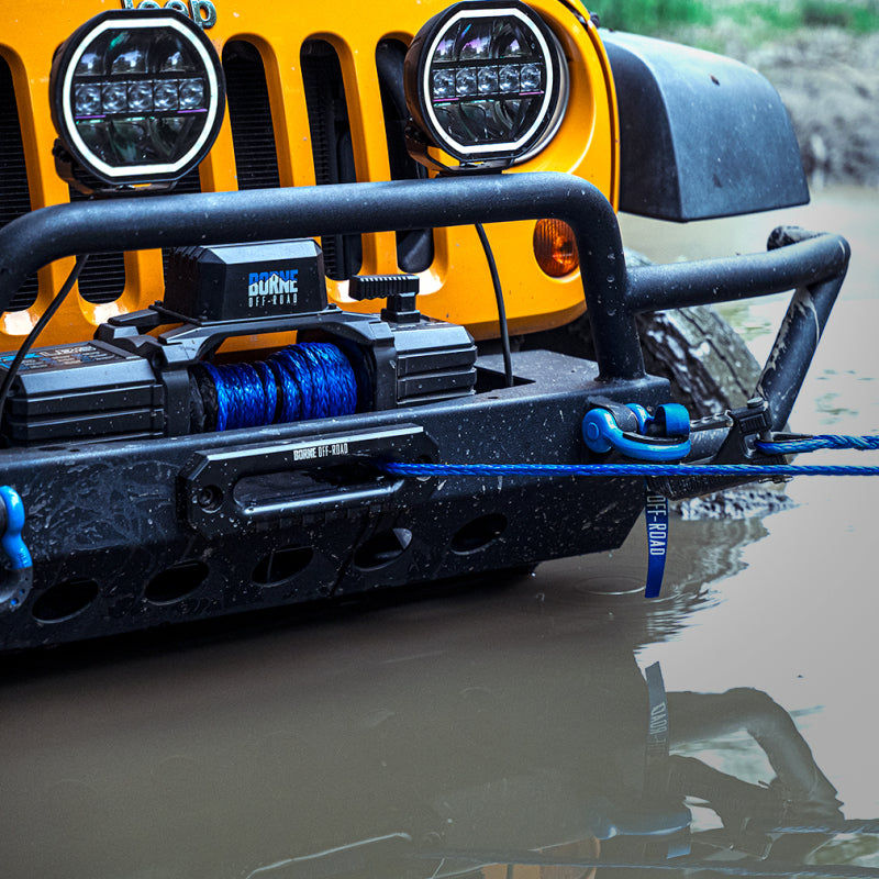 Borne Off-Road 12K Winch - Orange Synthetic Rope BNWN-12-SOR