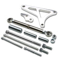 Ford SBF 351W Windsor Chrome Alternator Bracket Set